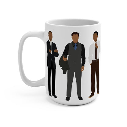 Men in Suits Mug - Afrocentric Art by The Trini Gee