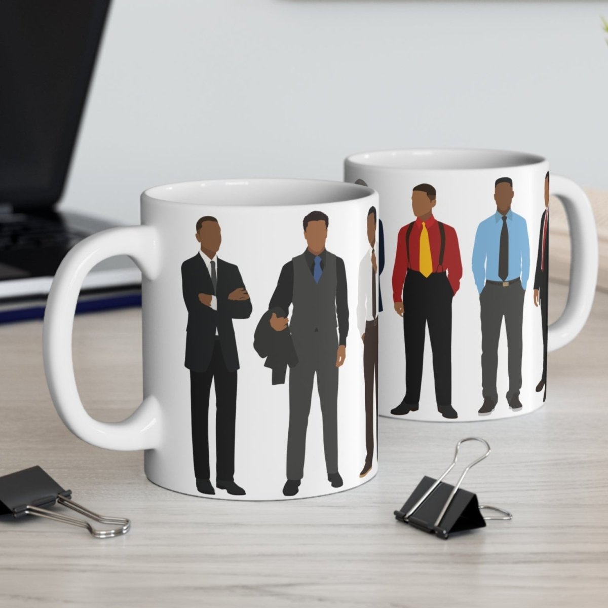 Men in Suits Mug - Afrocentric Art by The Trini Gee