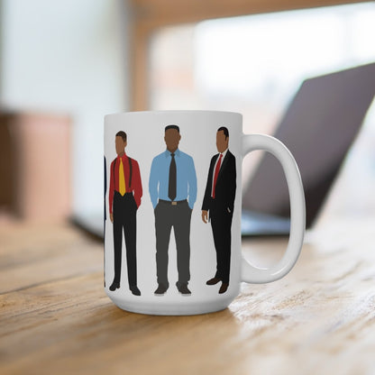 Men in Suits Mug - Afrocentric Art by The Trini Gee
