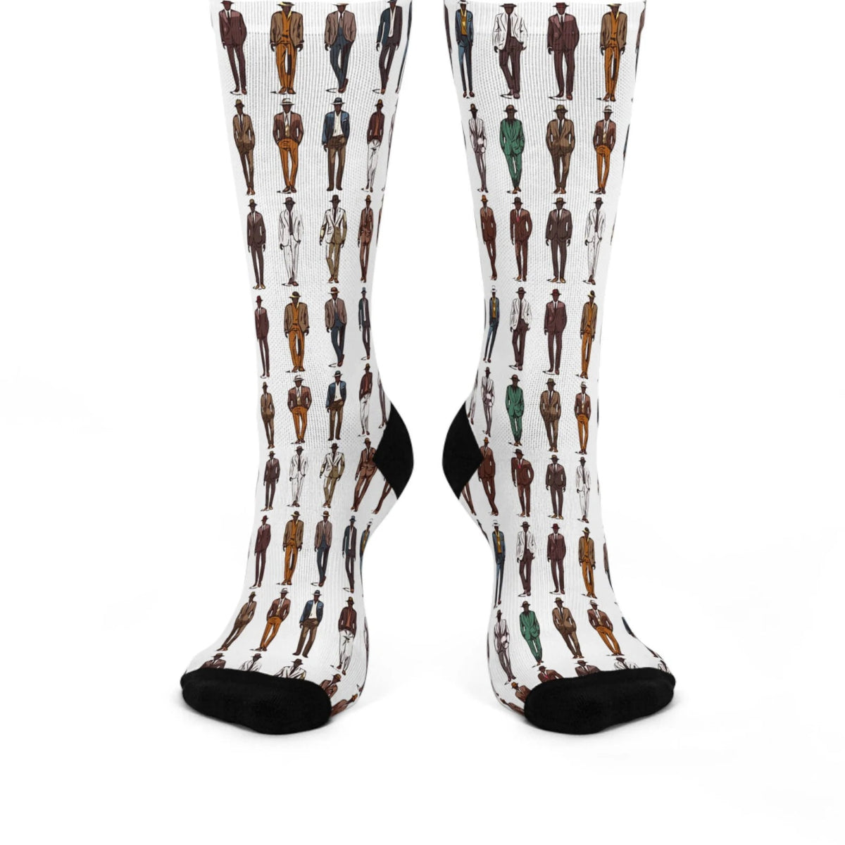 Men in Suits Socks - Afrocentric Art by The Trini Gee