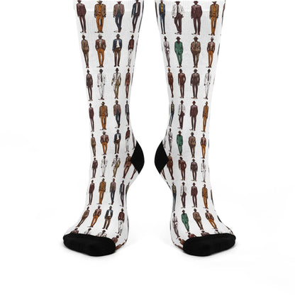 Men in Suits Socks - Afrocentric Art by The Trini Gee