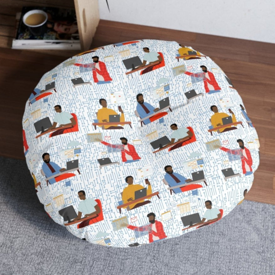 Men in Tech Floor Pillow - The Trini Gee