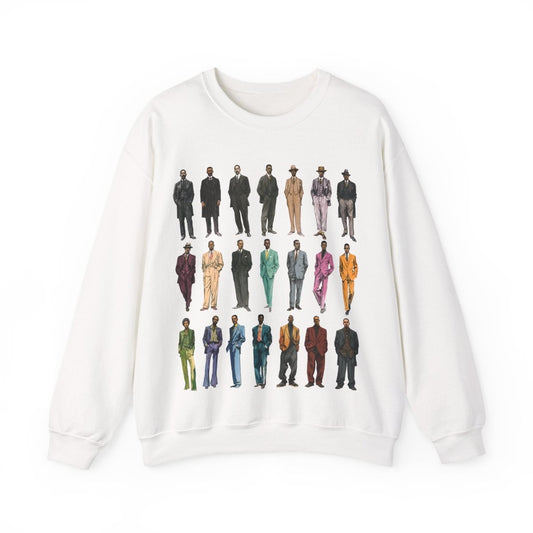 Men's Fashion History Sweatshirt - Afrocentric Art by The Trini Gee