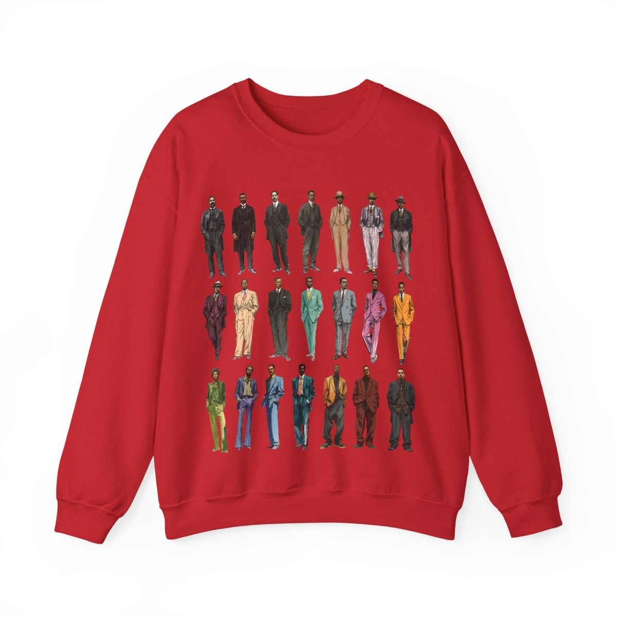 Men's Fashion History Sweatshirt - Afrocentric Art by The Trini Gee
