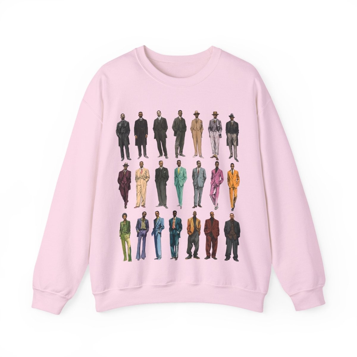 Men's Fashion History Sweatshirt - Afrocentric Art by The Trini Gee