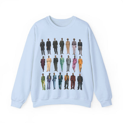 Men's Fashion History Sweatshirt - Afrocentric Art by The Trini Gee