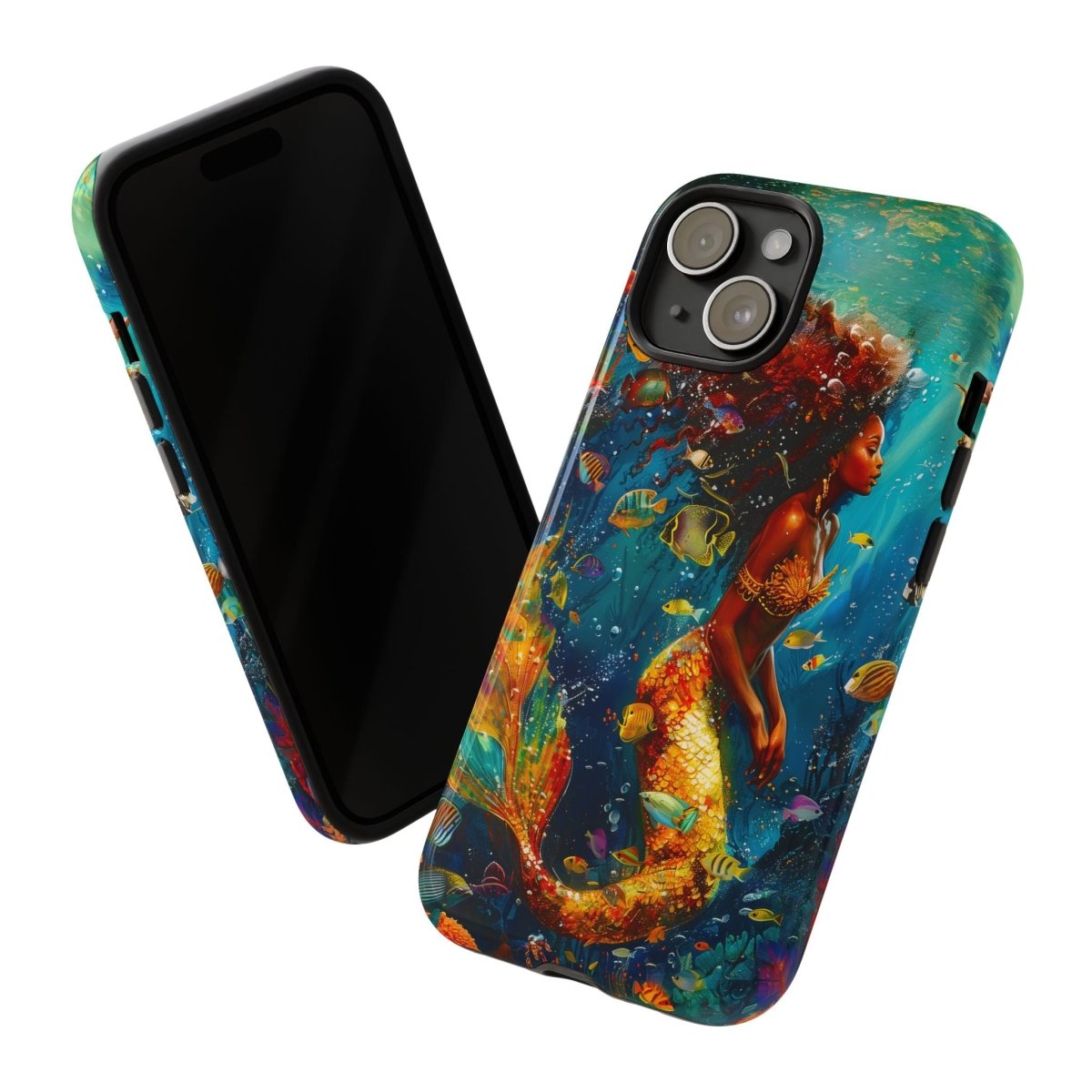Mermaid Phone Case - Afrocentric Art by The Trini Gee