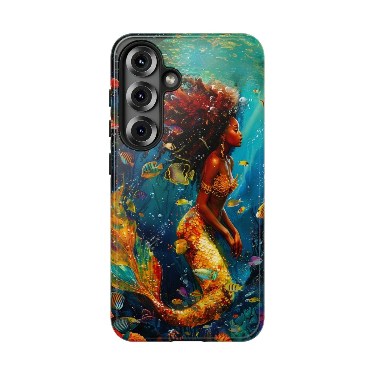 Mermaid Phone Case - Afrocentric Art by The Trini Gee