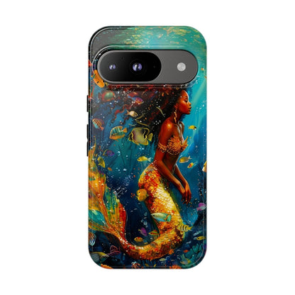 Mermaid Phone Case - Afrocentric Art by The Trini Gee