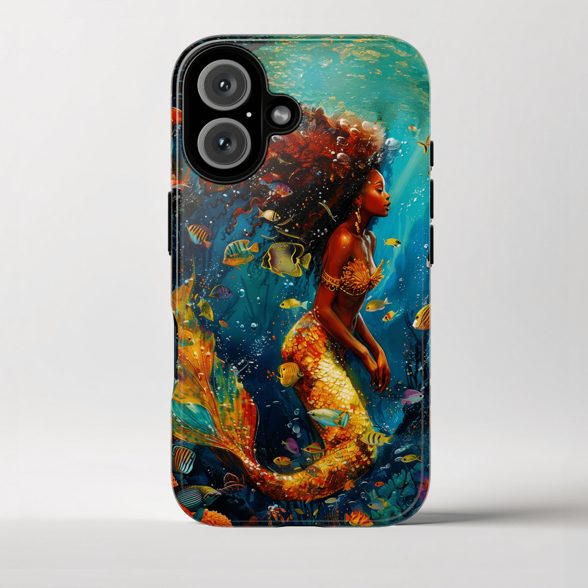 Mermaid Phone Case - Afrocentric Art by The Trini Gee