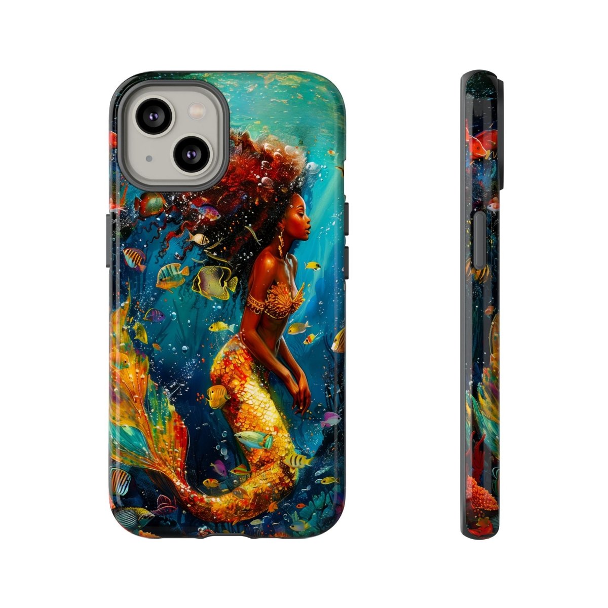 Mermaid Phone Case - Afrocentric Art by The Trini Gee