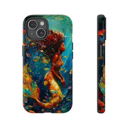 Mermaid Phone Case - Afrocentric Art by The Trini Gee