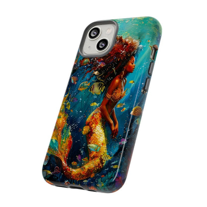 Mermaid Phone Case - Afrocentric Art by The Trini Gee