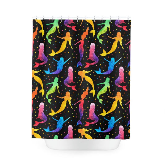 Mermaid Shower Curtain - Afrocentric Art by The Trini Gee