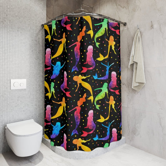Mermaid Shower Curtain - Afrocentric Art by The Trini Gee