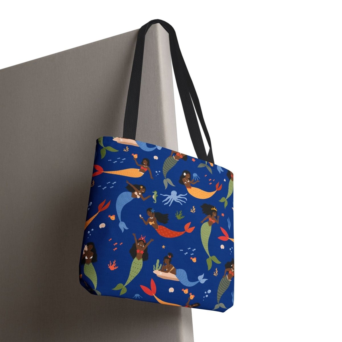 Mermaids Tote Bag - Afrocentric Art by The Trini Gee