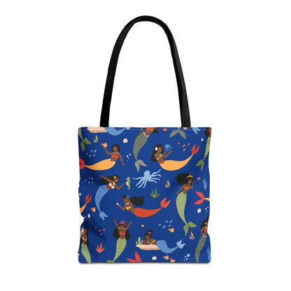 Mermaids Tote Bag - Afrocentric Art by The Trini Gee