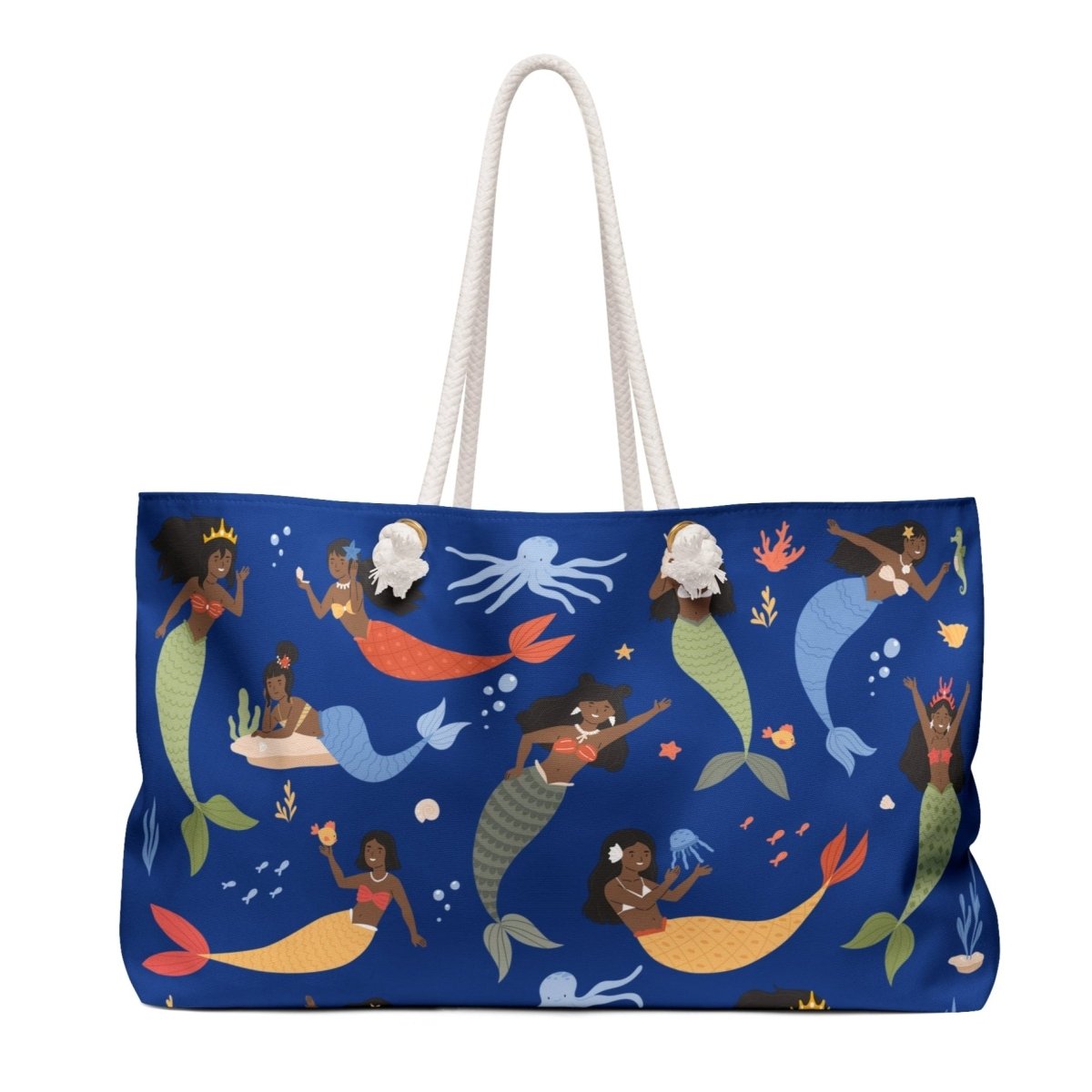 Mermaids Weekender Bag - Afrocentric Art by The Trini Gee