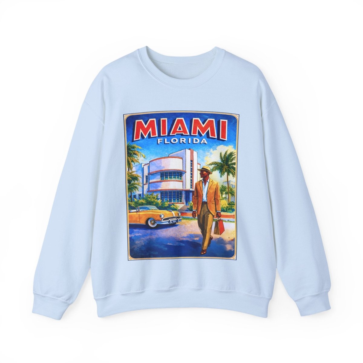 Miami Tourism Sweatshirt - Afrocentric Art by The Trini Gee