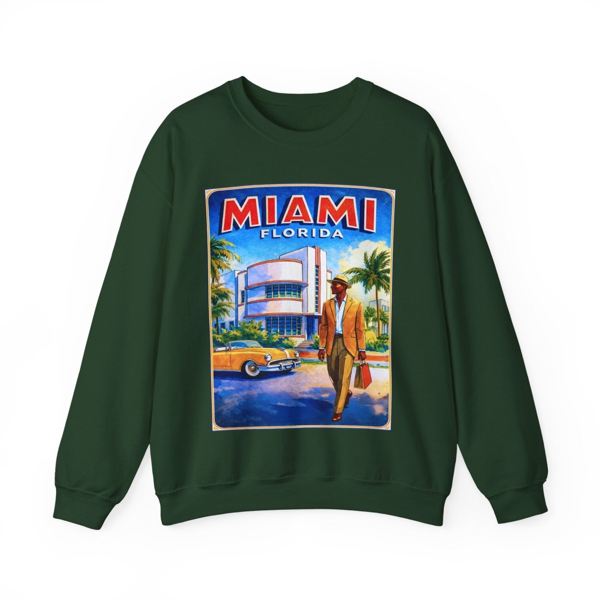 Miami Tourism Sweatshirt - Afrocentric Art by The Trini Gee