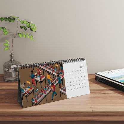 Minds and Spines 2025 Desk Calendar - The Trini Gee