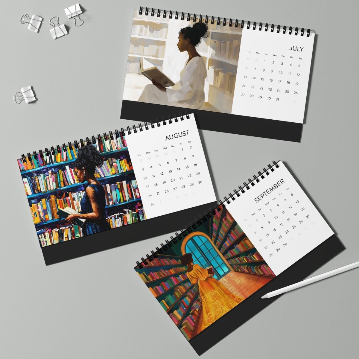 Minds and Spines 2025 Desk Calendar - The Trini Gee