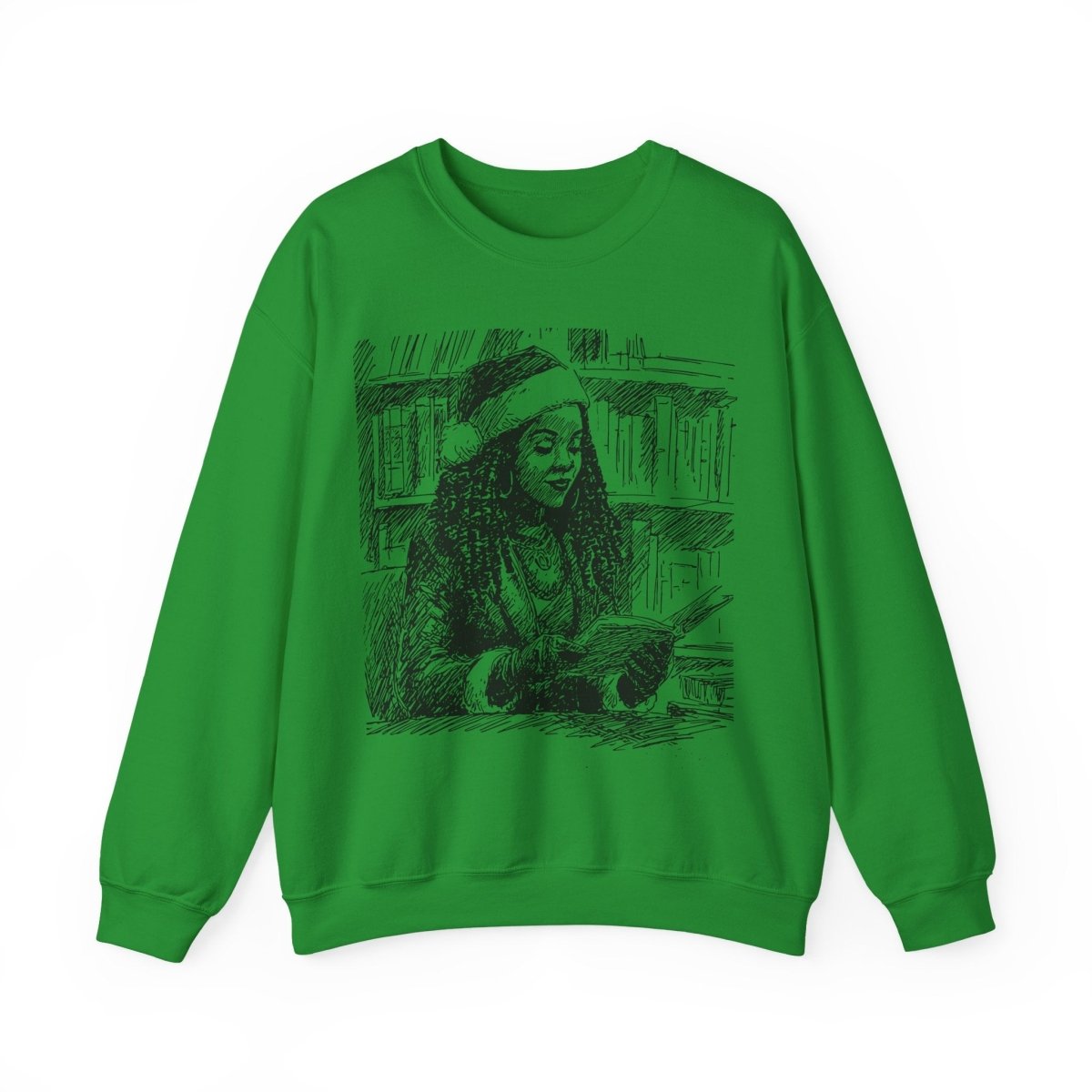 Miss Claus Sweatshirt - Afrocentric Art by The Trini Gee