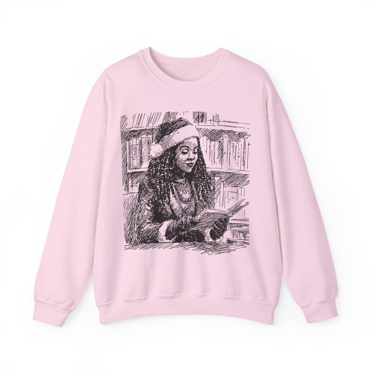Miss Claus Sweatshirt - Afrocentric Art by The Trini Gee