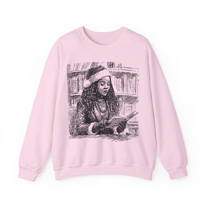 Miss Claus Sweatshirt - Afrocentric Art by The Trini Gee
