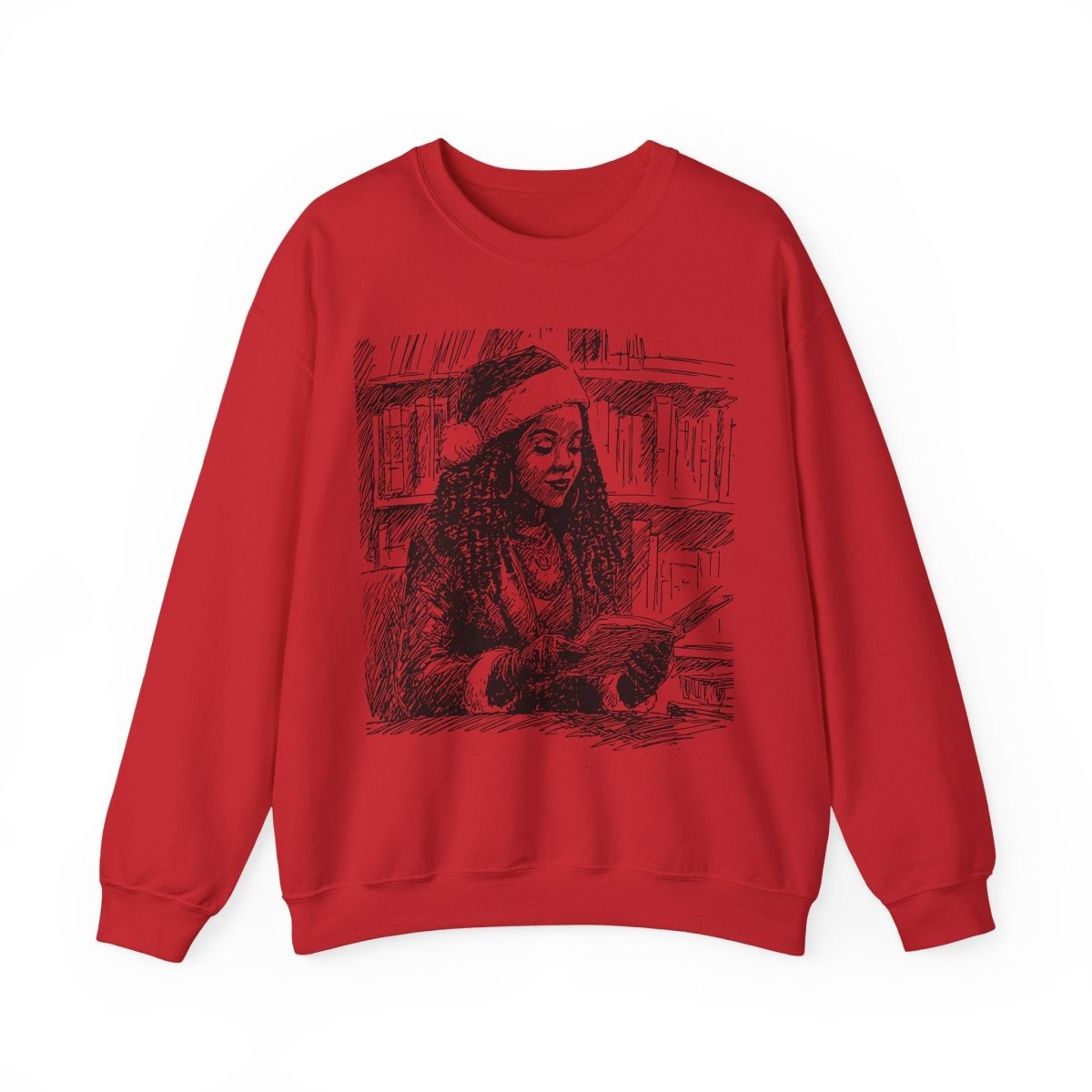 Miss Claus Sweatshirt - Afrocentric Art by The Trini Gee