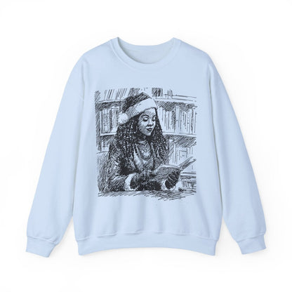 Miss Claus Sweatshirt - Afrocentric Art by The Trini Gee