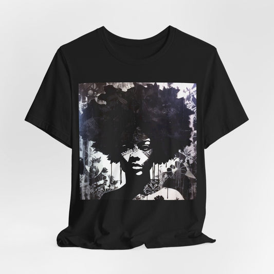 Mixed Media Afro Shirt - Afrocentric Art by The Trini Gee
