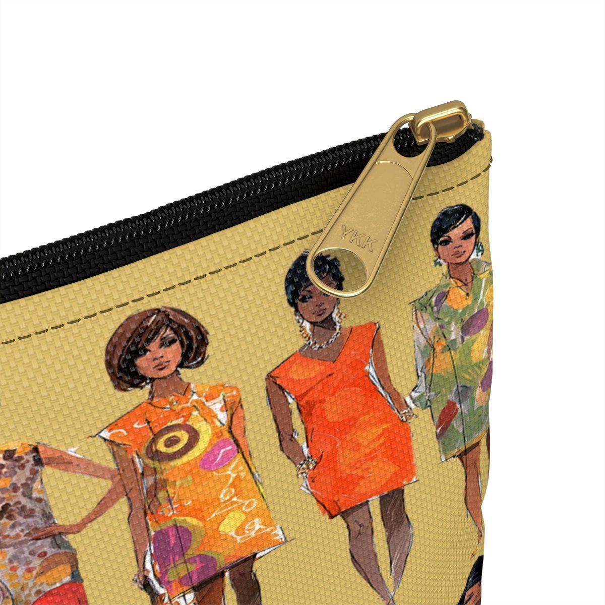 Mod Fashion Accessory Pouch - Afrocentric Art by The Trini Gee