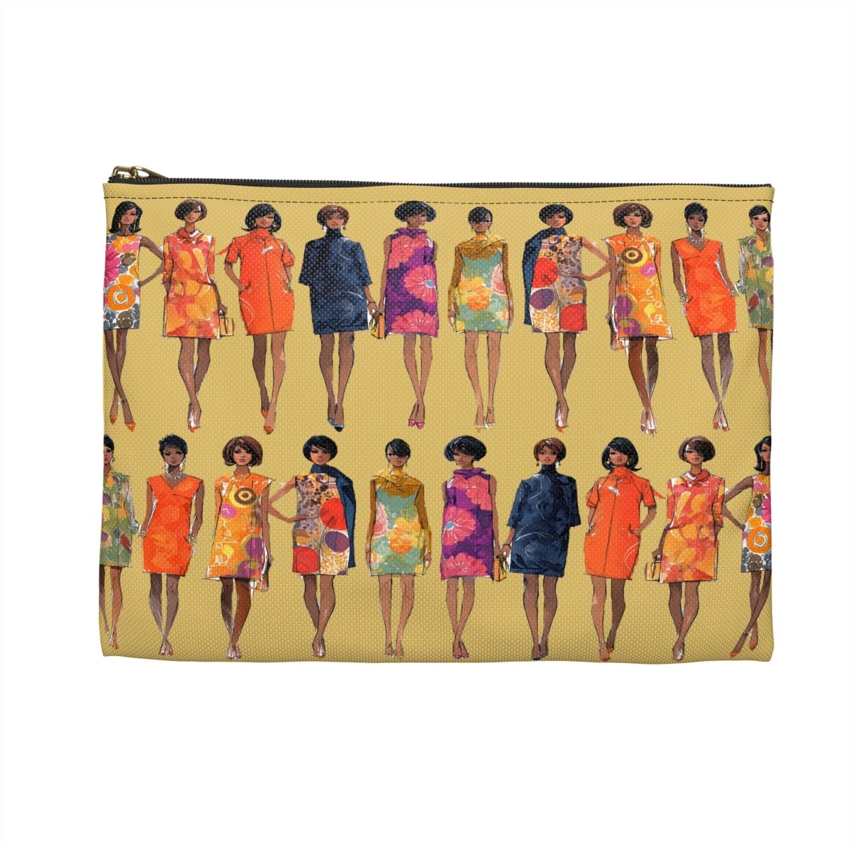 Mod Fashion Accessory Pouch - Afrocentric Art by The Trini Gee