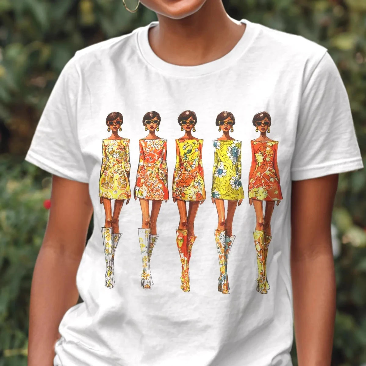 Mod Fashion Models Shirt - Afrocentric Art by The Trini Gee