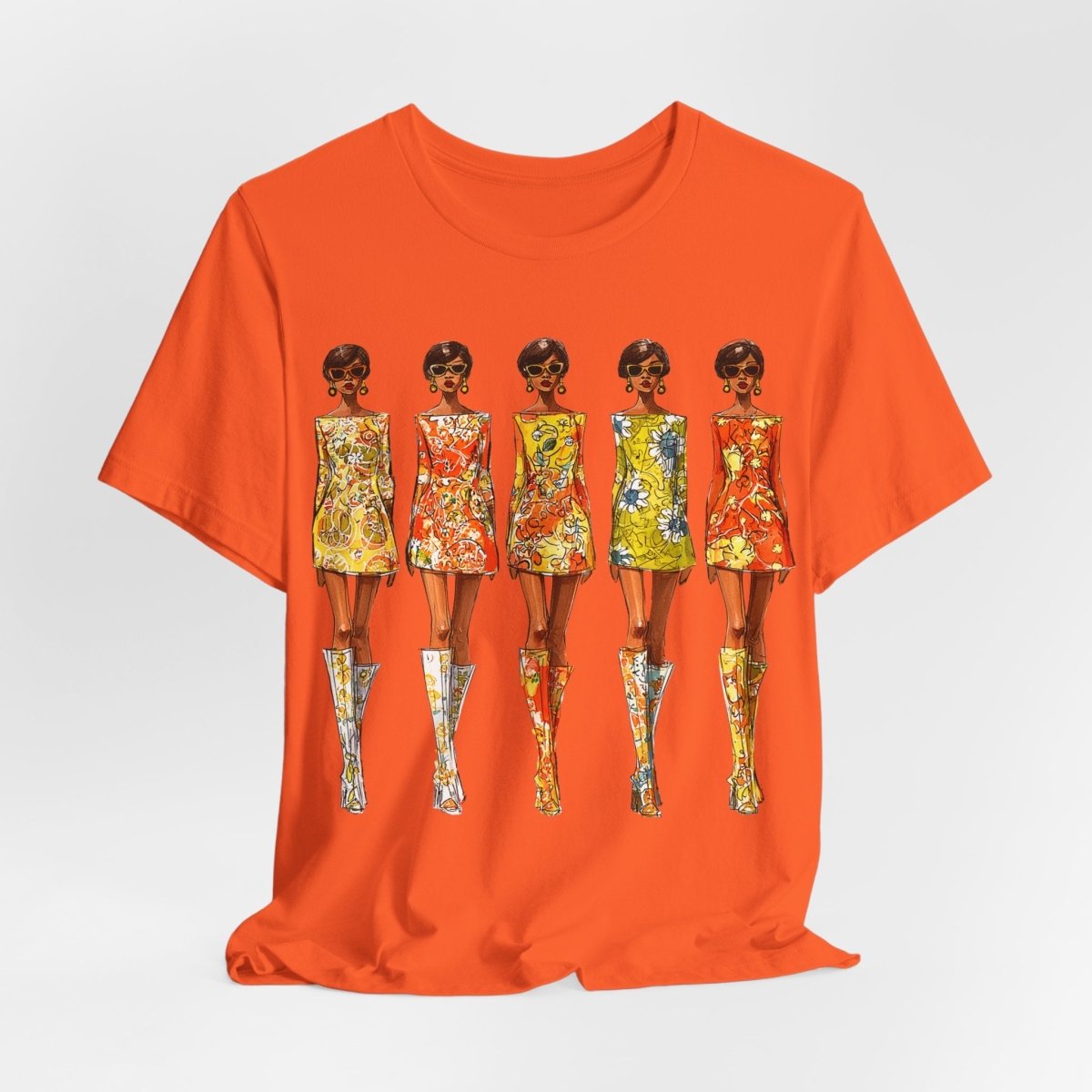Mod Fashion Models Shirt - Afrocentric Art by The Trini Gee