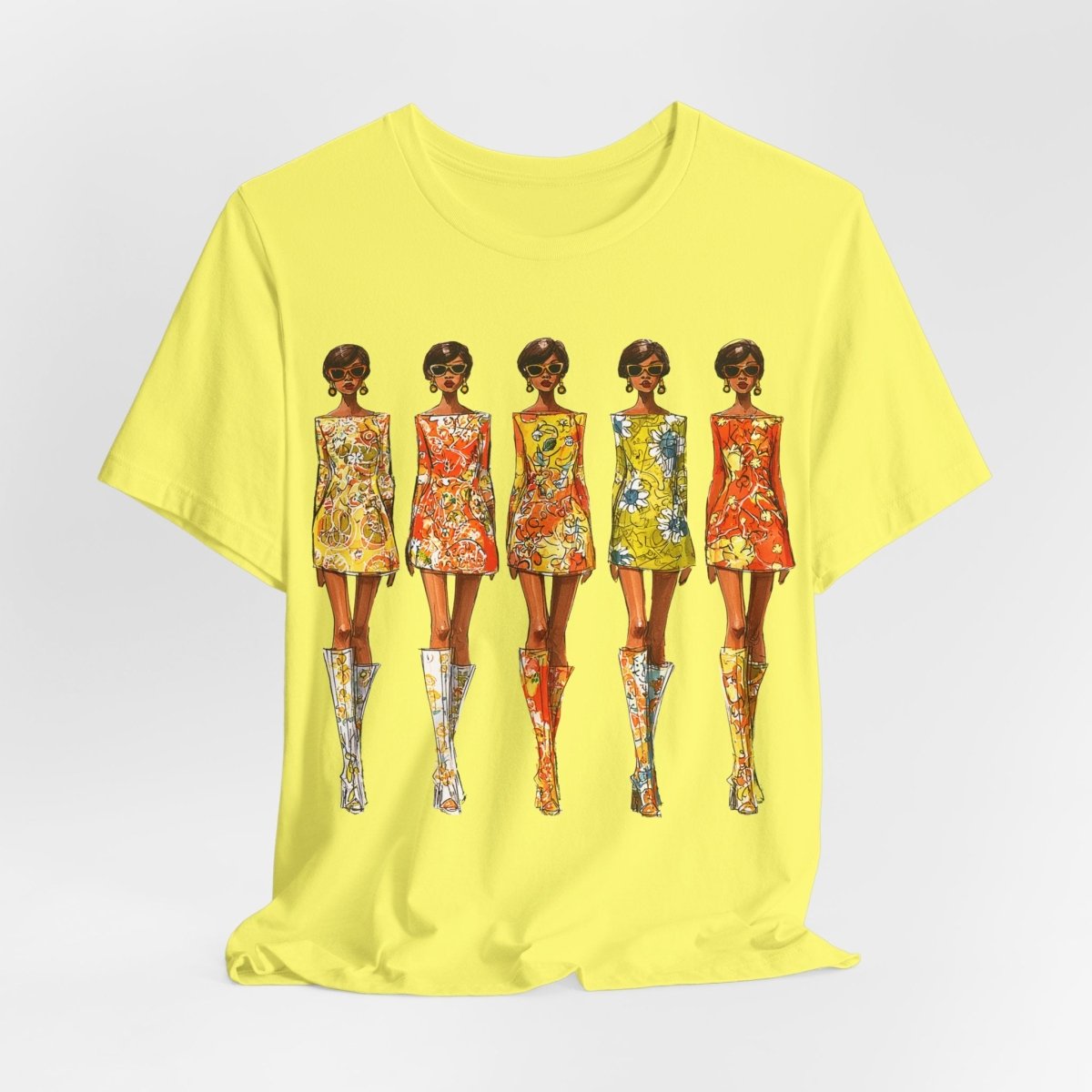 Mod Fashion Models Shirt - Afrocentric Art by The Trini Gee