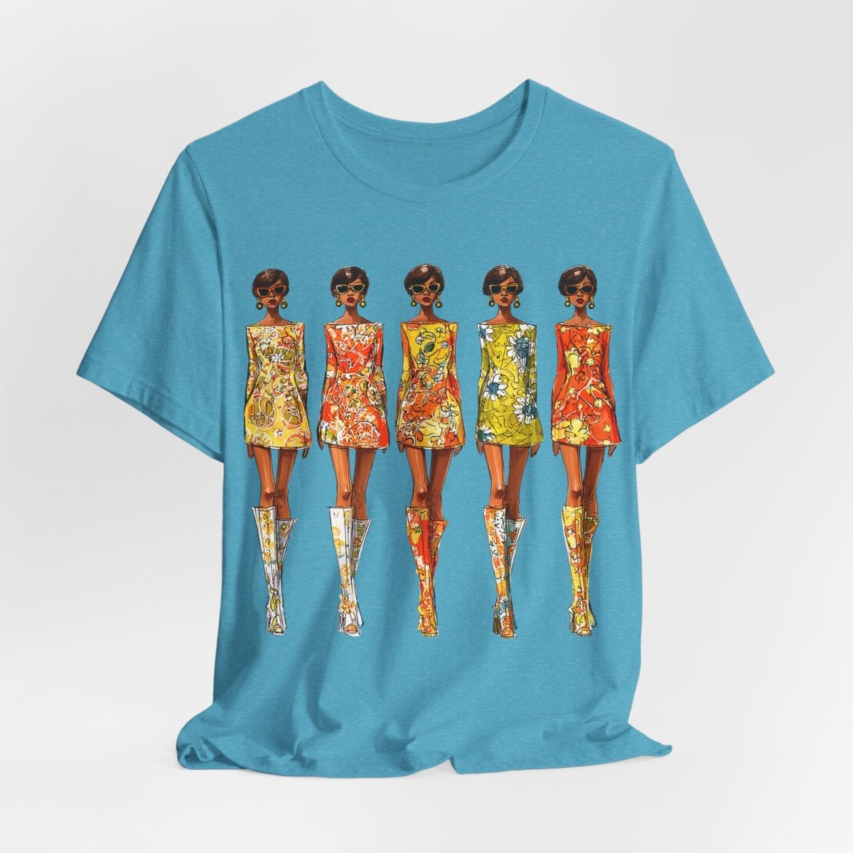 Mod Fashion Models Shirt - Afrocentric Art by The Trini Gee