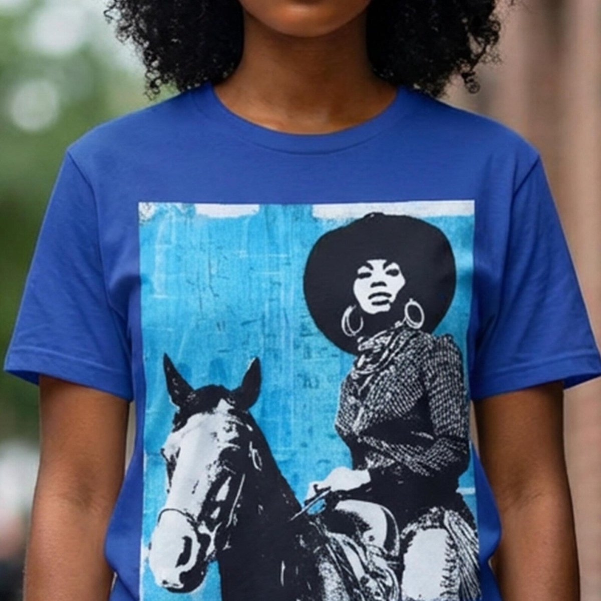 Modern Cowgirl Shirt - Afrocentric Art by The Trini Gee
