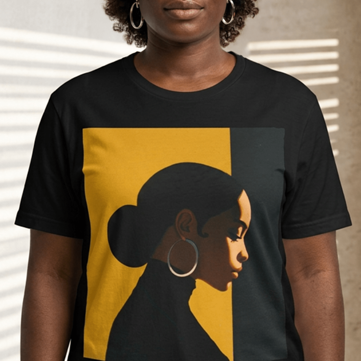 Modern Melanin Lady Shirt - Afrocentric Art by The Trini Gee