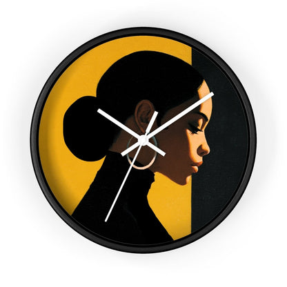 Modern Melanin Wall Clock - Afrocentric Art by The Trini Gee