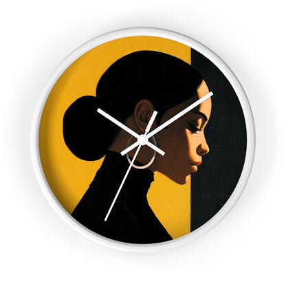 Modern Melanin Wall Clock - Afrocentric Art by The Trini Gee