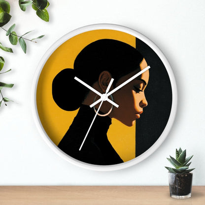 Modern Melanin Wall Clock - Afrocentric Art by The Trini Gee