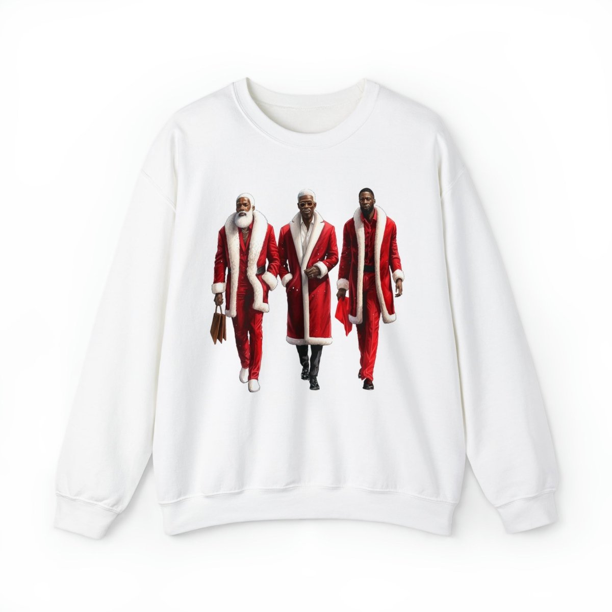 Modern Santas Sweatshirt - Afrocentric Art by The Trini Gee
