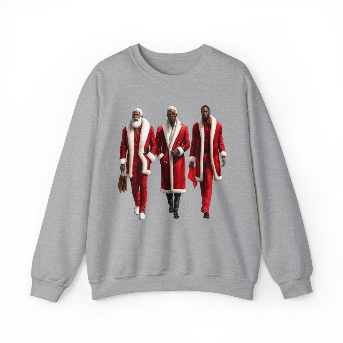 Modern Santas Sweatshirt - Afrocentric Art by The Trini Gee