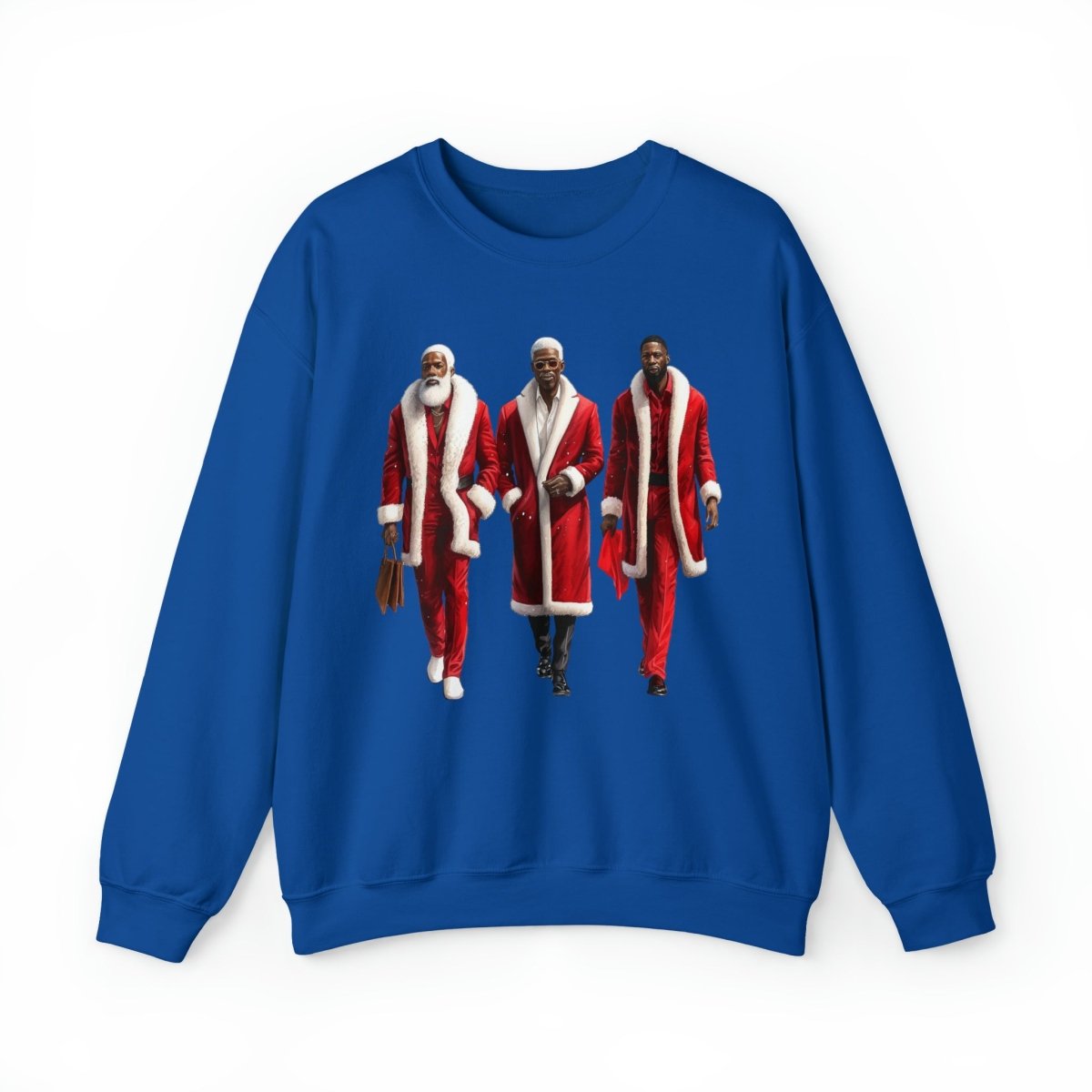 Modern Santas Sweatshirt - Afrocentric Art by The Trini Gee
