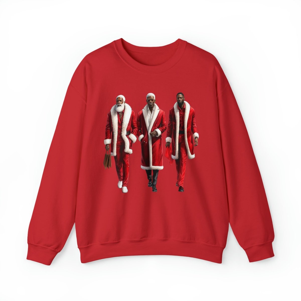 Modern Santas Sweatshirt - Afrocentric Art by The Trini Gee
