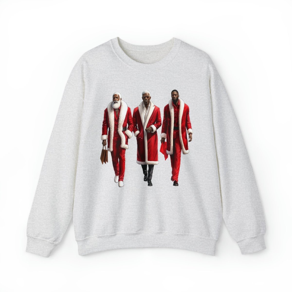 Modern Santas Sweatshirt - Afrocentric Art by The Trini Gee
