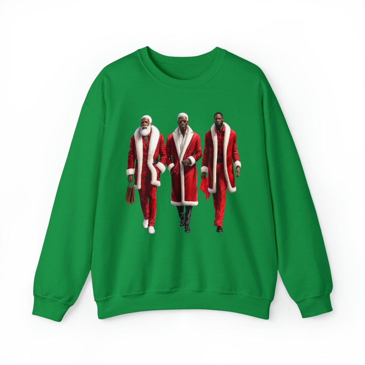 Modern Santas Sweatshirt - Afrocentric Art by The Trini Gee