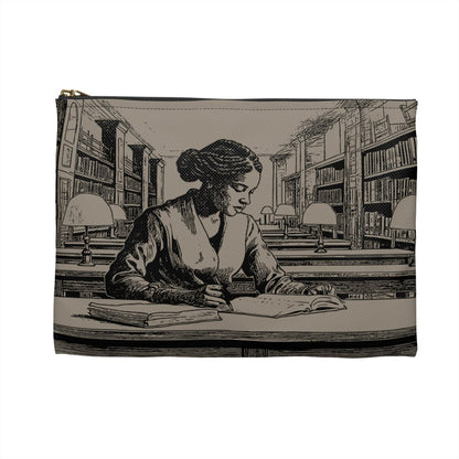 Modern Scholar Accessory Pouch - Afrocentric Art by The Trini Gee